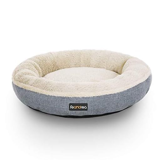 Feandrea Sofá para Perro, Cama para Mascota, Redonda, 55 cm, GIRS PGW55G