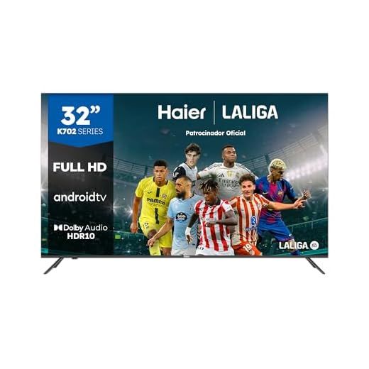 Haier Direct LED Full HD H32K702FG - 32", Smart-TV, HDR, Dolby Audio, Android 11, Smart-TV, Google Assistant, Bluetooth 5.1, DBX TV, HDMI 2.1 x 3, sin Marcos