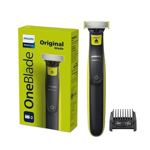 Philips OneBlade incluye nuevo peine ajustable 5 en 1, Recortadora, Perfiladora y Afeitadora eléctrica para hombre, QP2724/20.