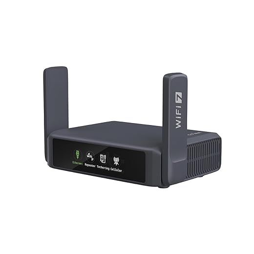 GL.iNet GL-BE3600 (Slate 7) Routers de Viaje Portátil, Gigabit Wi-Fi 7 Bolsillo de Doble banda, Compatible con OpenVPN y Wireguard para en Redes Públicas y Hoteles, Apta para Begocios/Crucero/RV/Avión