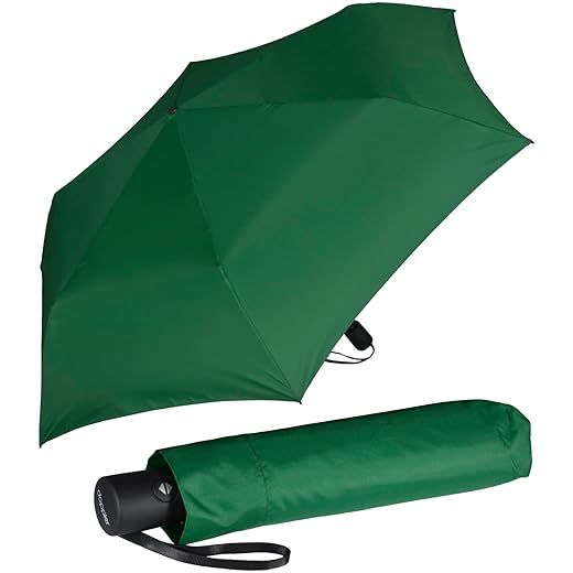 Doppler Zero Magic Mini Paraguas de bolsillo con apertura y cierre automático, Verde ivy 2, 95 cm, Compacta