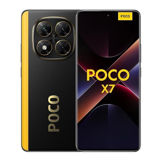 XIAOMI POCO X7 - Smartphone de 8+256GB, Pantalla CrystalRes 1.5K AMOLED Curva, MediaTek Dimensity 7300-Ultra, Cámara Principal de 50 MP con OIS, Carga Turbo de 45W, Negro (Versión ES)