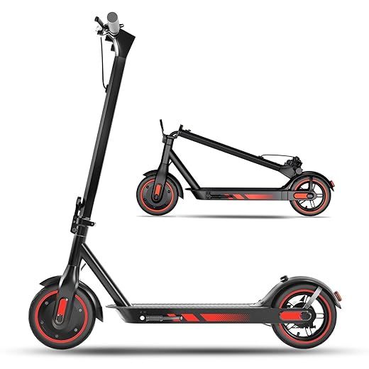 Patinete Eléctrico Alta Potencia de 350W/500w,NeumáTico 21.6/25.4CM,hasta 25KM/H,Largo Alcance 35/45 KM,Sistema de Frenado de Doble,Scooter Plegable para Adultos,Carga MáXima de 120kg,Control App