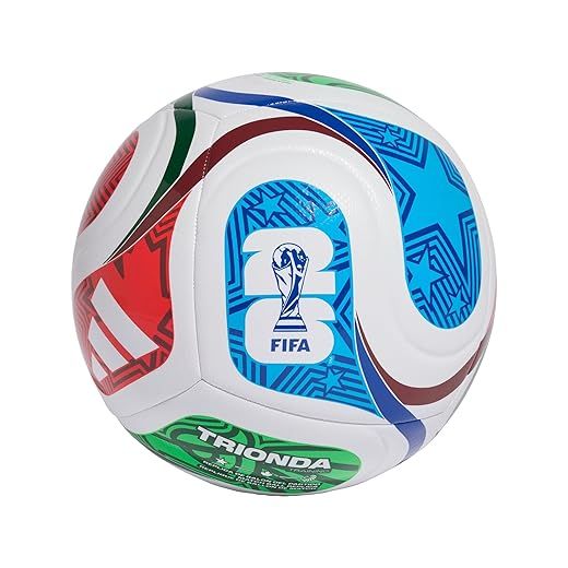 adidas Unisex Copa Mundial de la FIFA 26™ Trionda Training balón, White/Royal Blue/Solar Blue/Power Red, 5