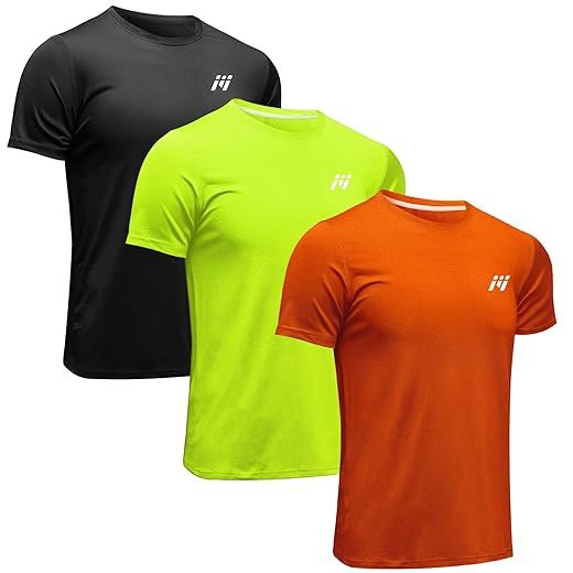 MEETWEE Camiseta Deportiva Hombre, Manga Corta Camiseta Fitness Secado Rápido para Gimnasio, Running 1/2/3/4 Pack