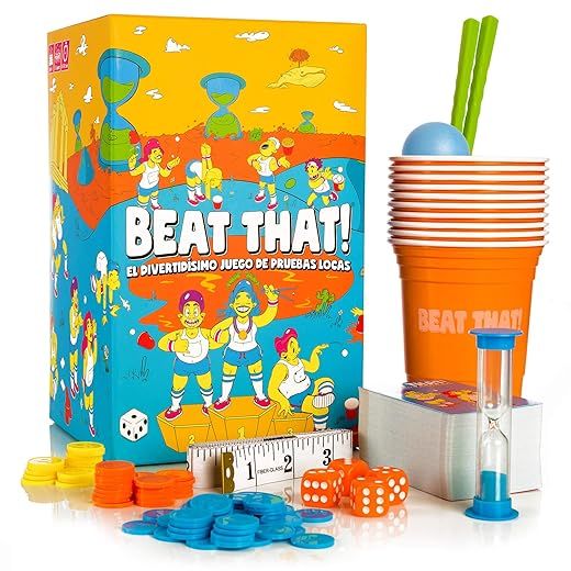 Beat That! Board Game - The Hilarious Crazy Trial Game, Board Games for Kids and Adults - Board Game for All Occasions, Christmas, New Year, Game Night and Other Parties