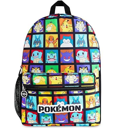 Pokémon Mochila con Bolsillo para Botella para Niños - Regalos de Anime