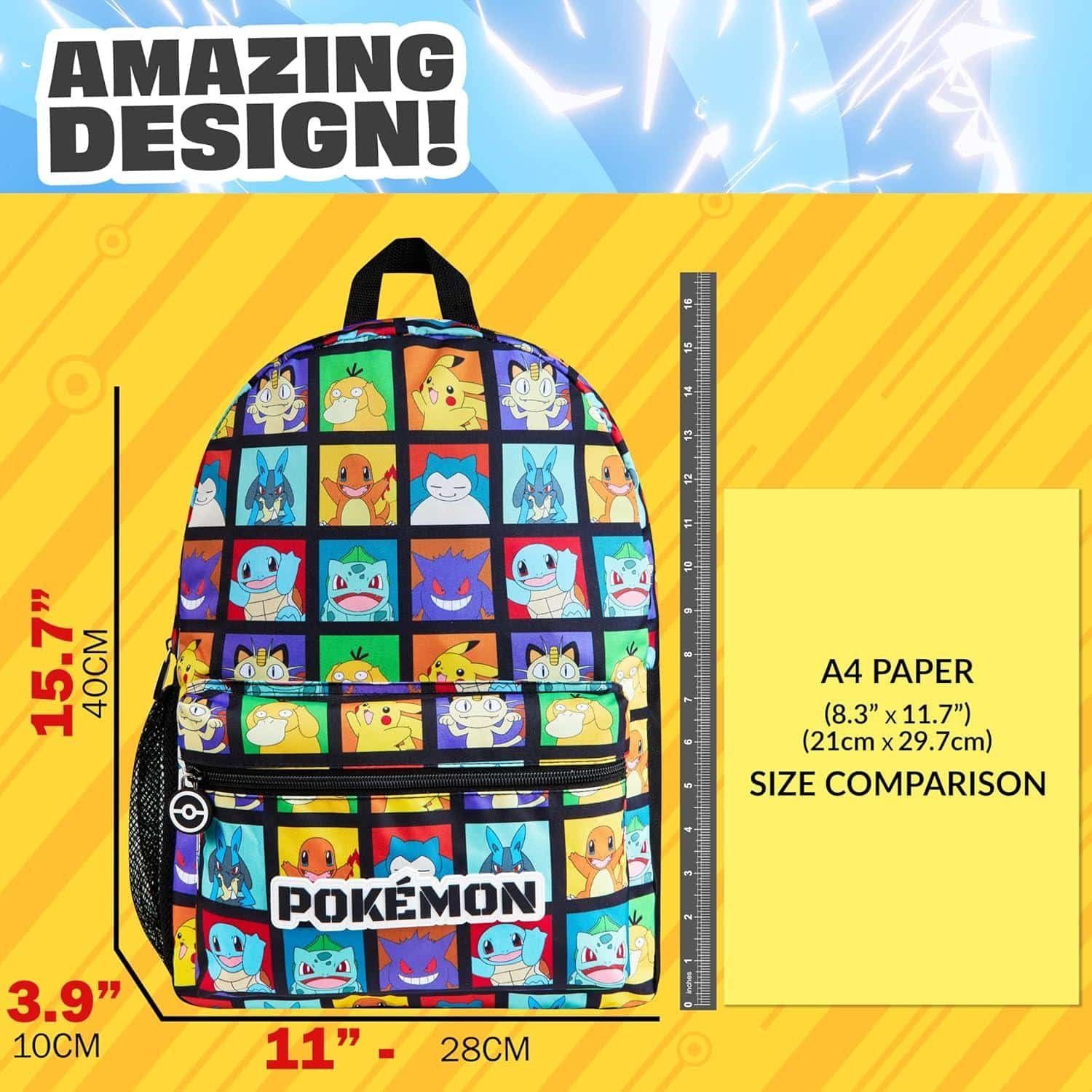 Nuestra opinión: Mochila Pokémon infantil con portabotellas