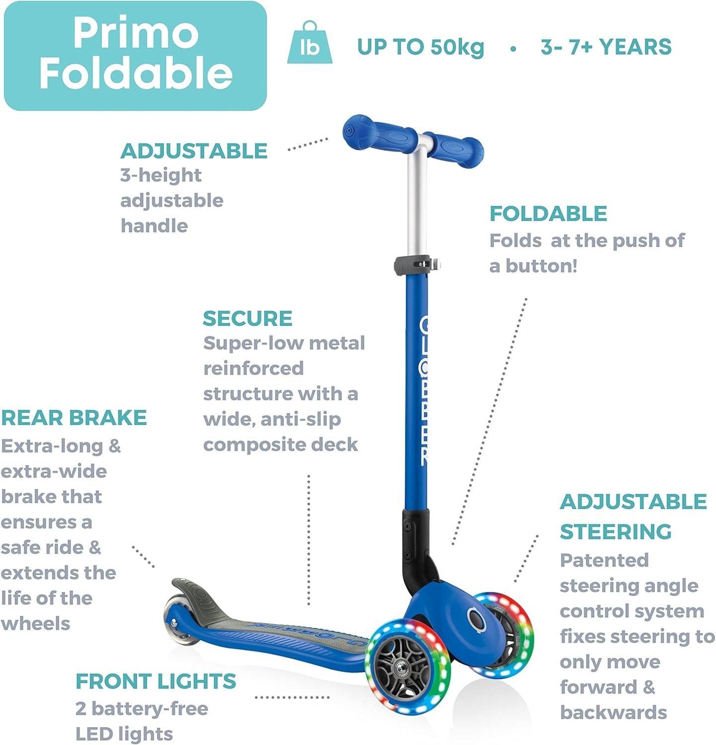 ¡Descubrimos el Globber Primo Foldable con ruedas luminosas!