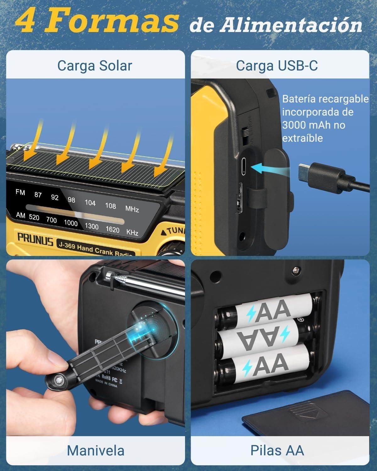 Nuestra experiencia con la radio solar PRUNUS J-369: útil y confiable