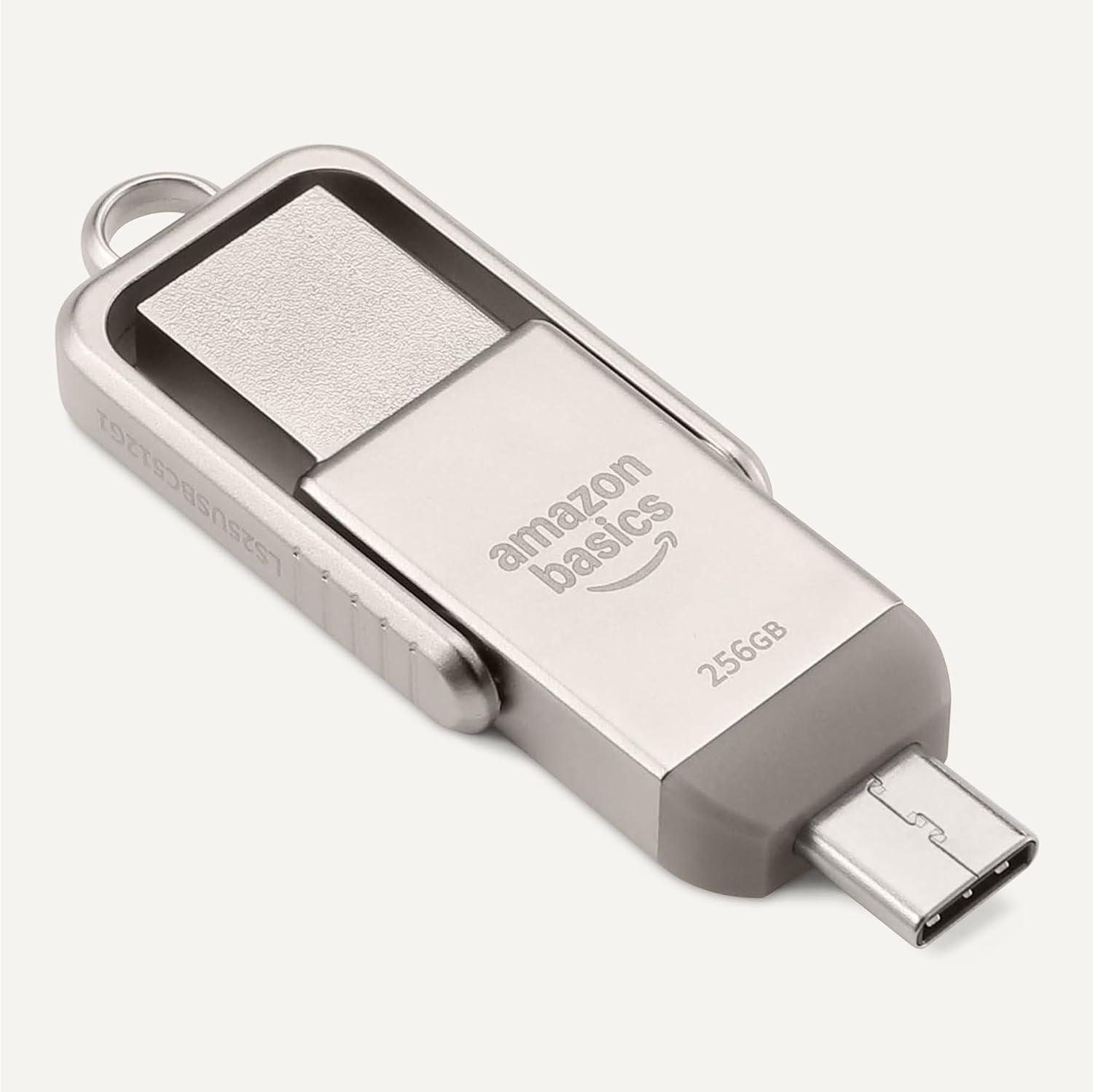 Nuestra opinión sobre la memoria USB dual de Amazon Basics: 256GB eficiente y versátil