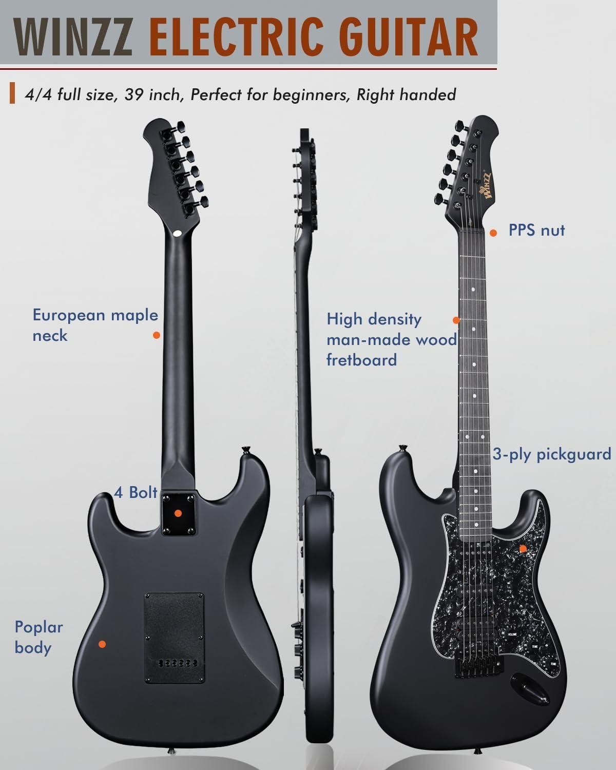 <h3>Nuestra Experiencia Con la Guitarra Eléctrica Winzz: Un Pack Ideal para Principiantes</h3><p>