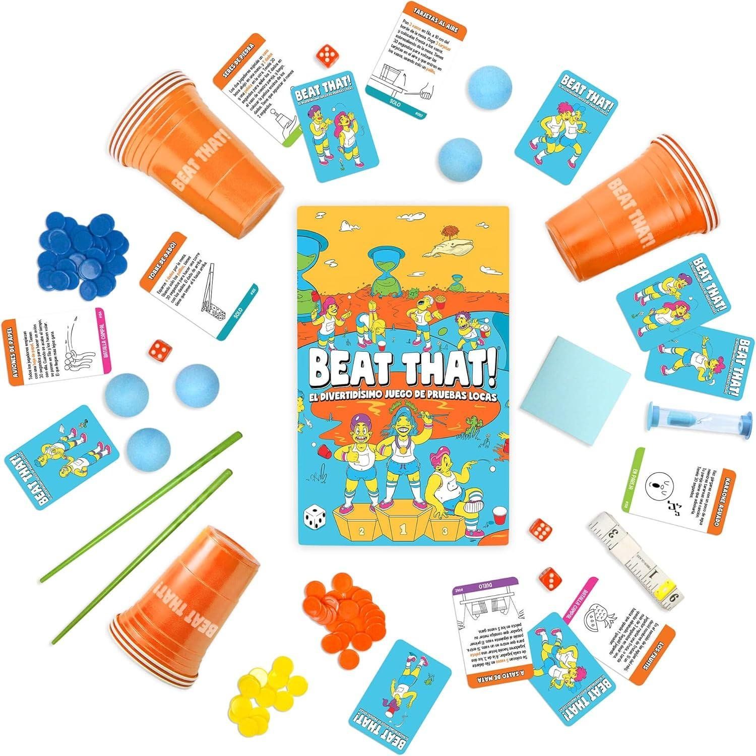 Beat That! Juego de mesa: Diversión loca para toda la familia