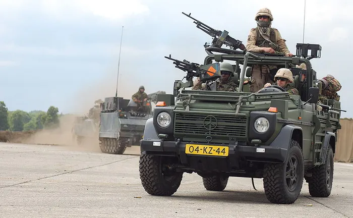 Royal Dutch Army convoy. Author: P.J.L Laurens.