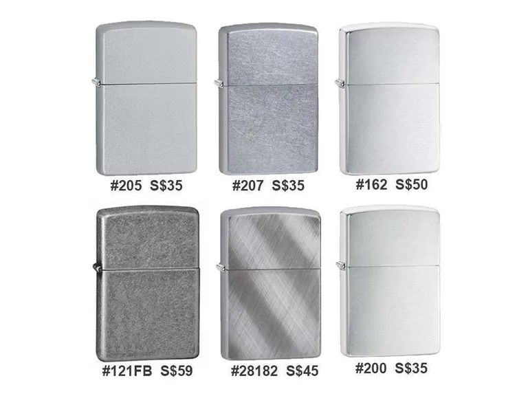 VillageSmith Gifts Singapore | Zippo (121FB, 162, 200, 205, 207, 28182) 1 Zippo 205 207 162 121fb 28182 200