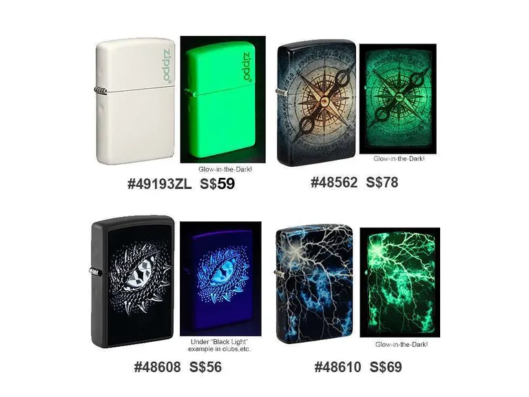 VillageSmith Gifts Singapore | Zippo (48562, 48608, 48610, 49193ZL) 14 Zippo 49193zl 48562 48608 48610