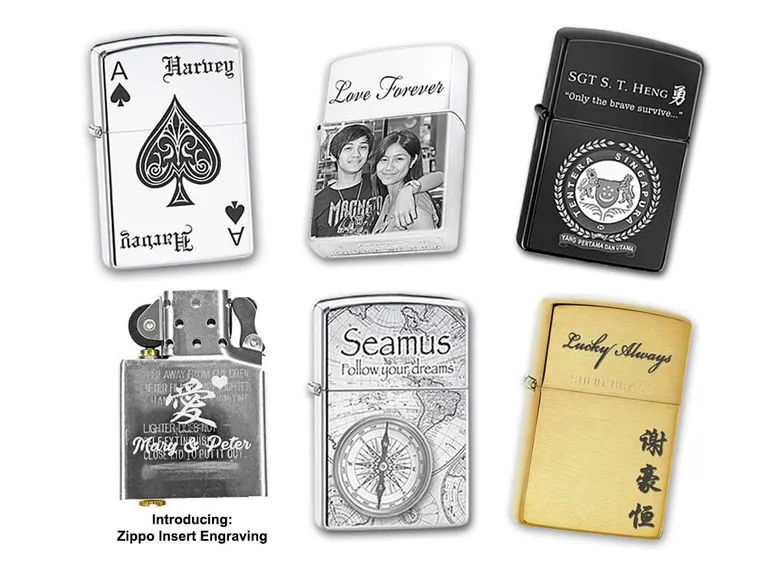 VillageSmith Gifts Singapore | Zippo laser engraving Zippolaserengravesamplesnew