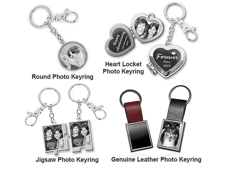 VillageSmith Gifts Singapore | Photo engraved keyrings Photo Engraved Keyrings