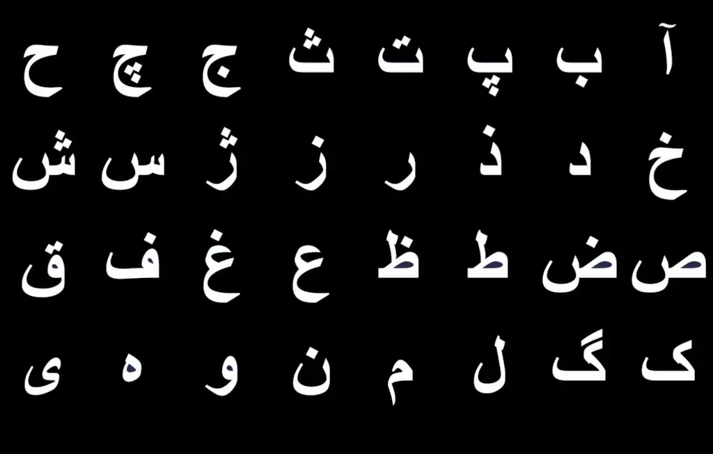 Farsi alphabet