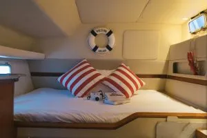 Interior of Catamaran Scarlet luxury yacht trip in Koh Samui.