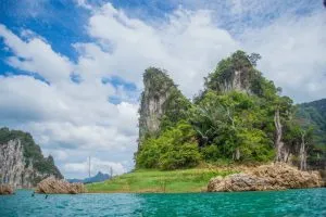 The Cheow Lan Lake in Khao Sok.