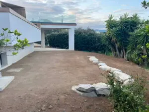 Création d'un terrain de boules dans un jardin