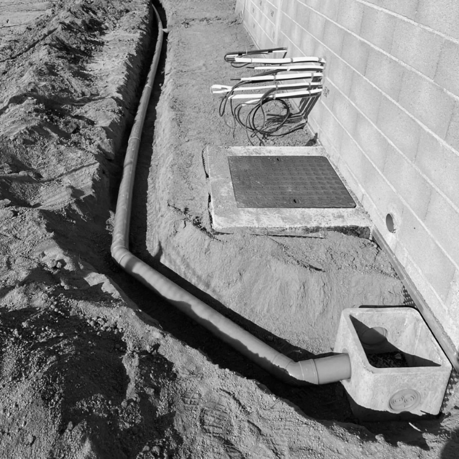 Travaux de viabilisation d'une villa à Afa