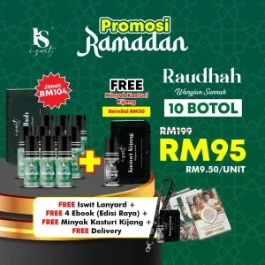 PAKEJ JIMAT BORONG - Raudhah 10 Botol