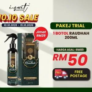 PAKEJ TRIAL 10.10 SALE! - RAUDHAH SPRAY 1 BOTOL