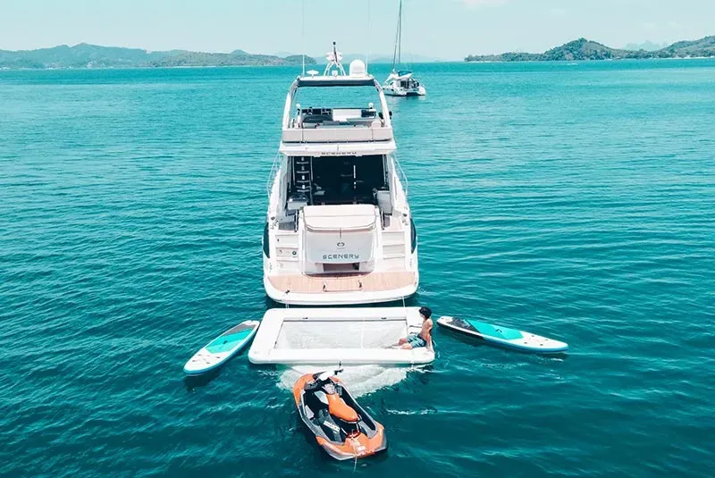 Enjoy a luxury yacht on Phuket island.