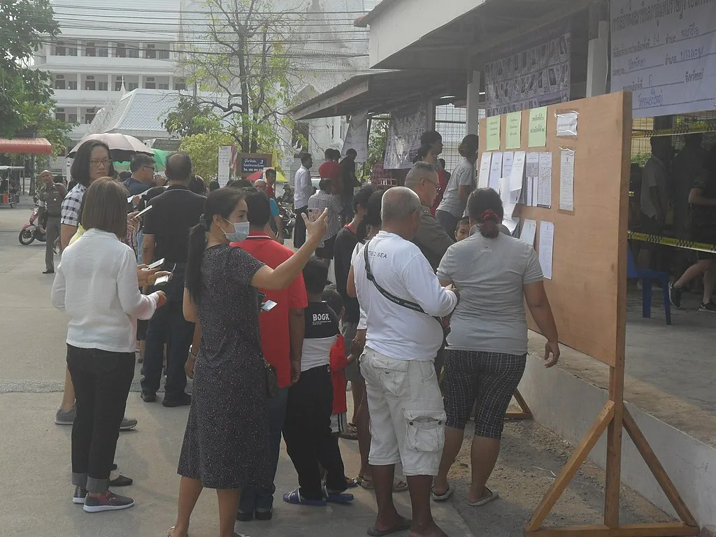 2019 Election poll station in Chon Buri
