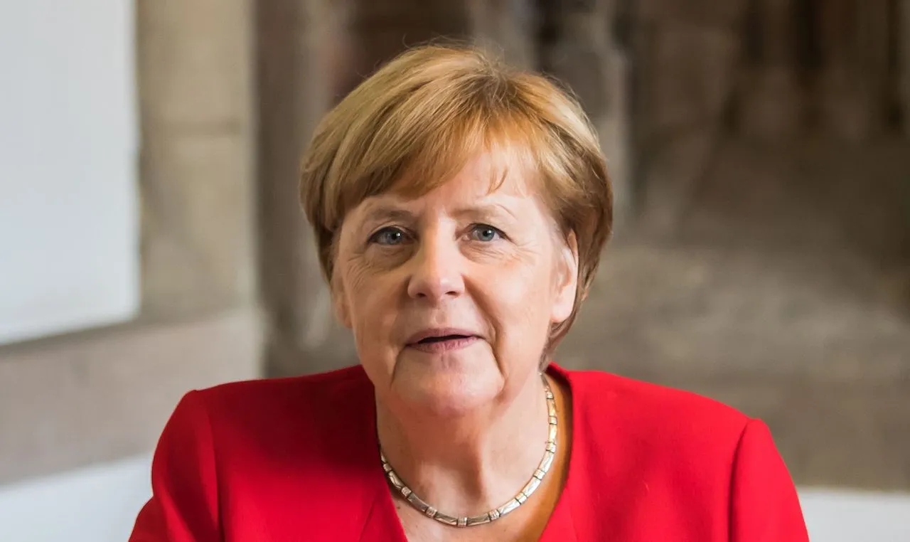 Chancellor Angela Merkel visits Cologne City Hall