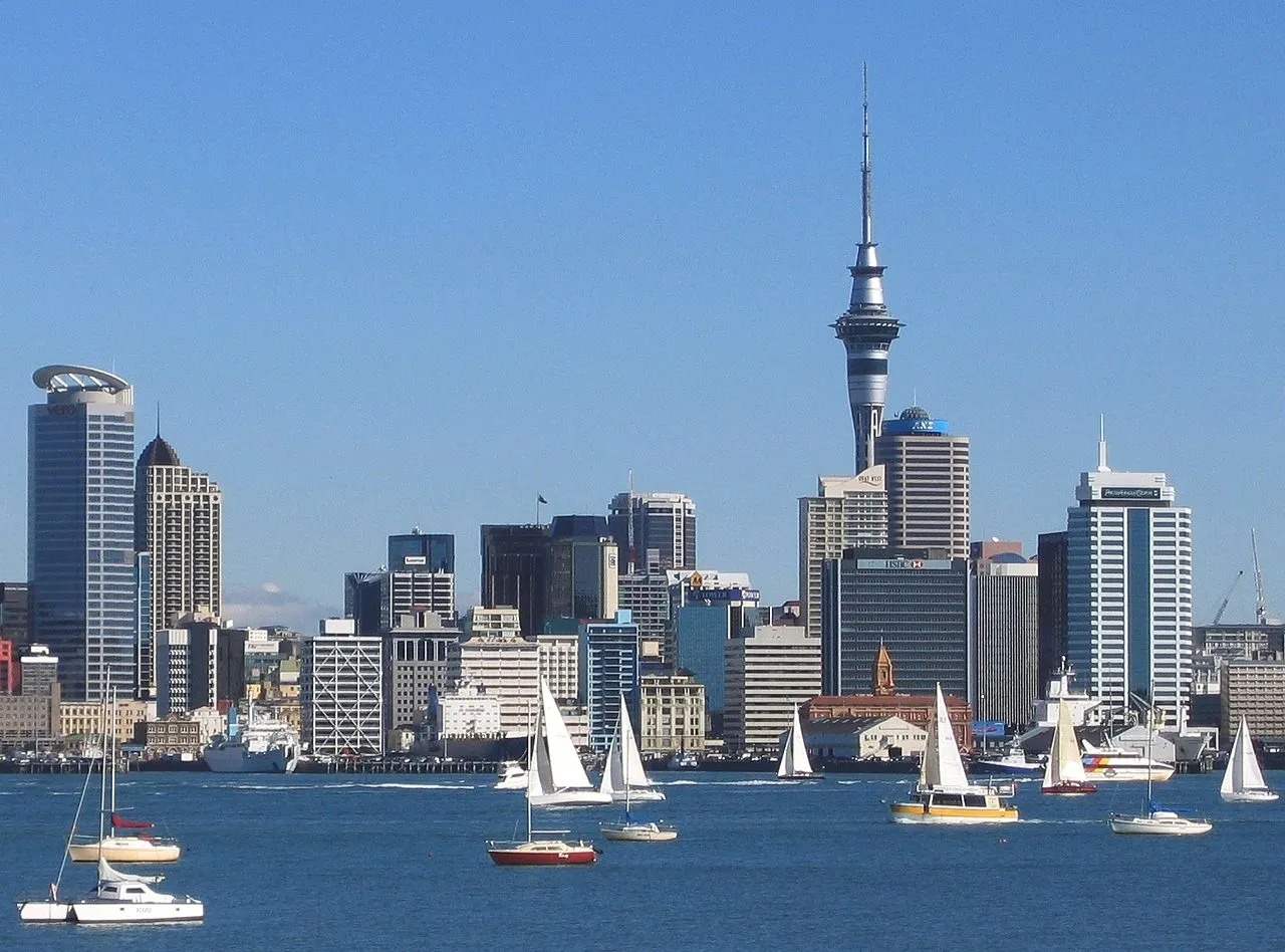 Auckland City, the largest city in New Zealand