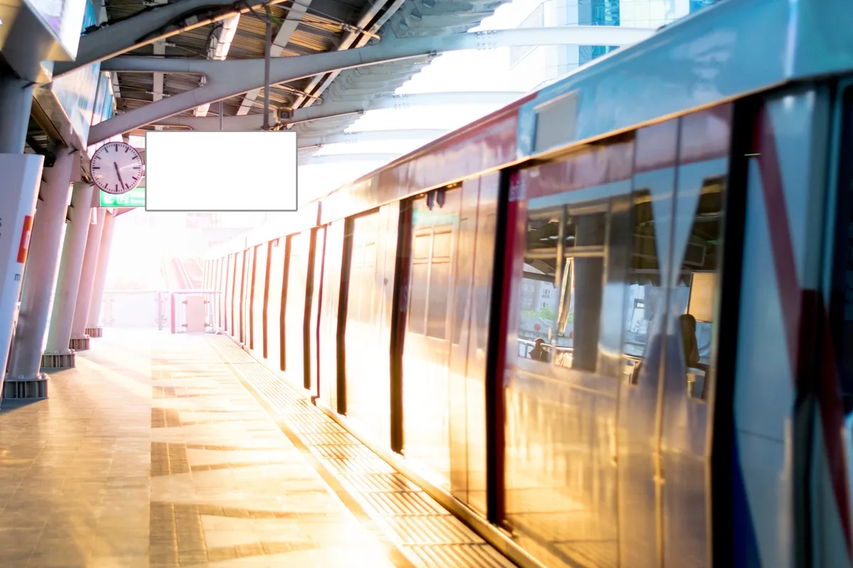 BTS skytrain station in Bangkok, Thailand