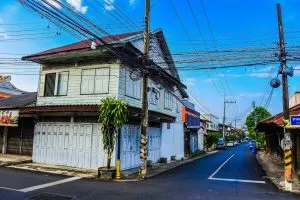 Baan Sing Tha Old Town in Yasothon, Thailand.