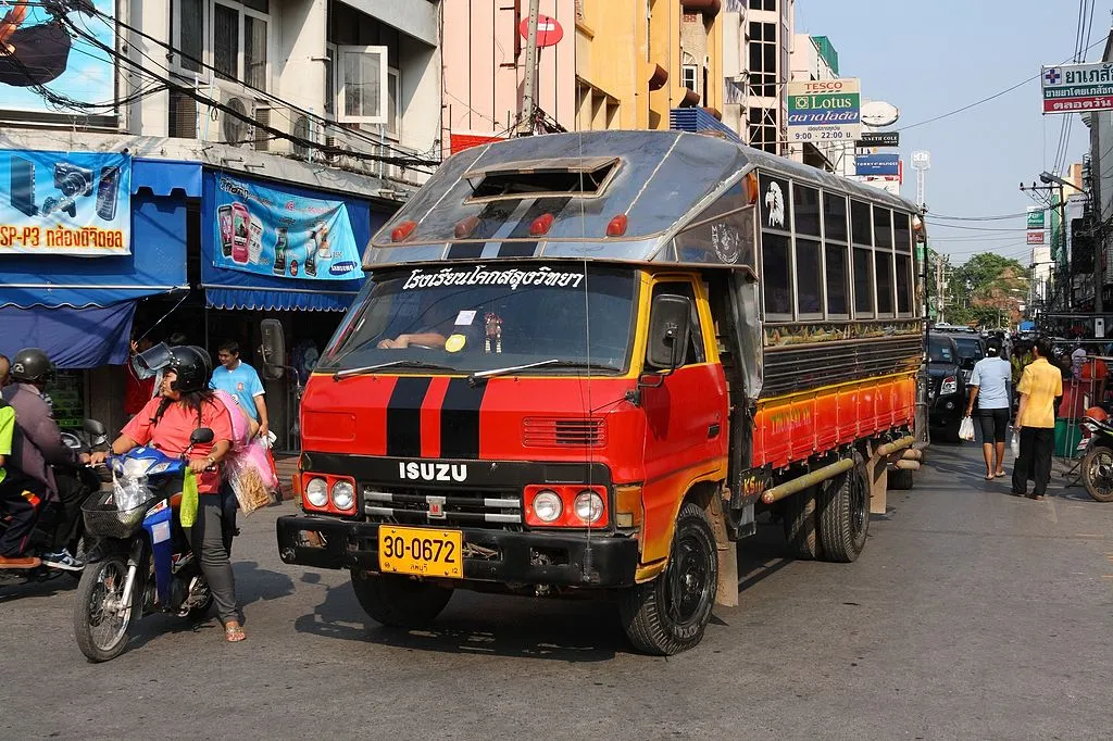 Songthaew (baht bus) in Lopburi