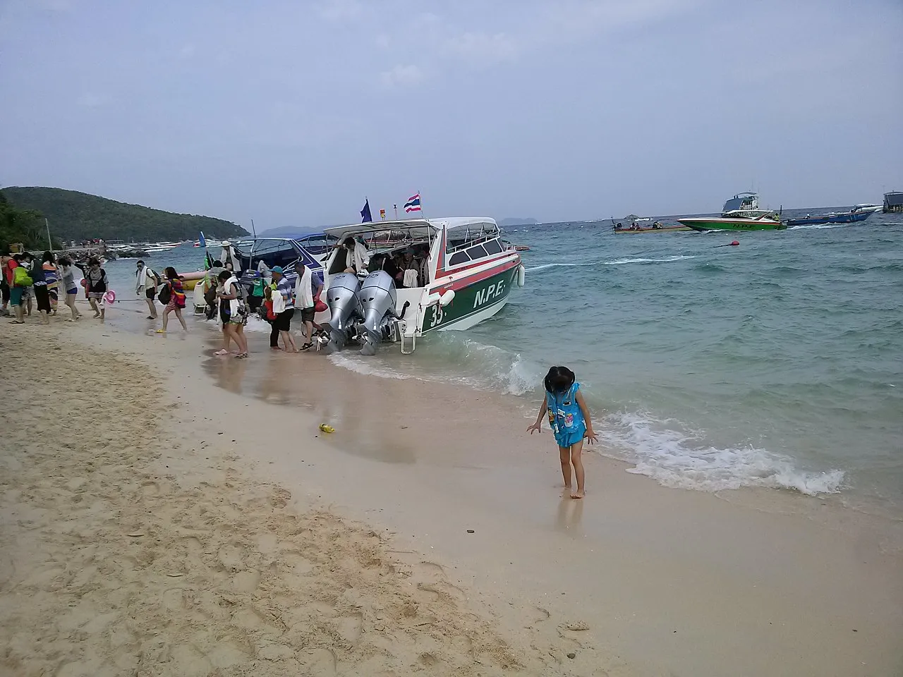 Speedboat on Banglamung beach, Pattaya, Chon Buri