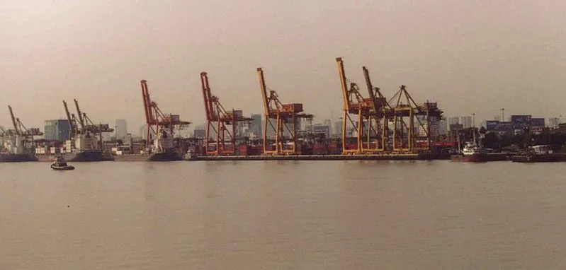 Khlong Toei port in Bangkok.