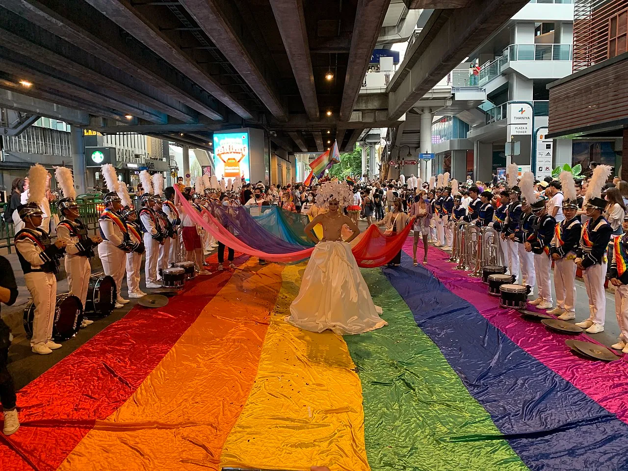 Bangkok Pride LGBTIQ+ Parade in Silom.