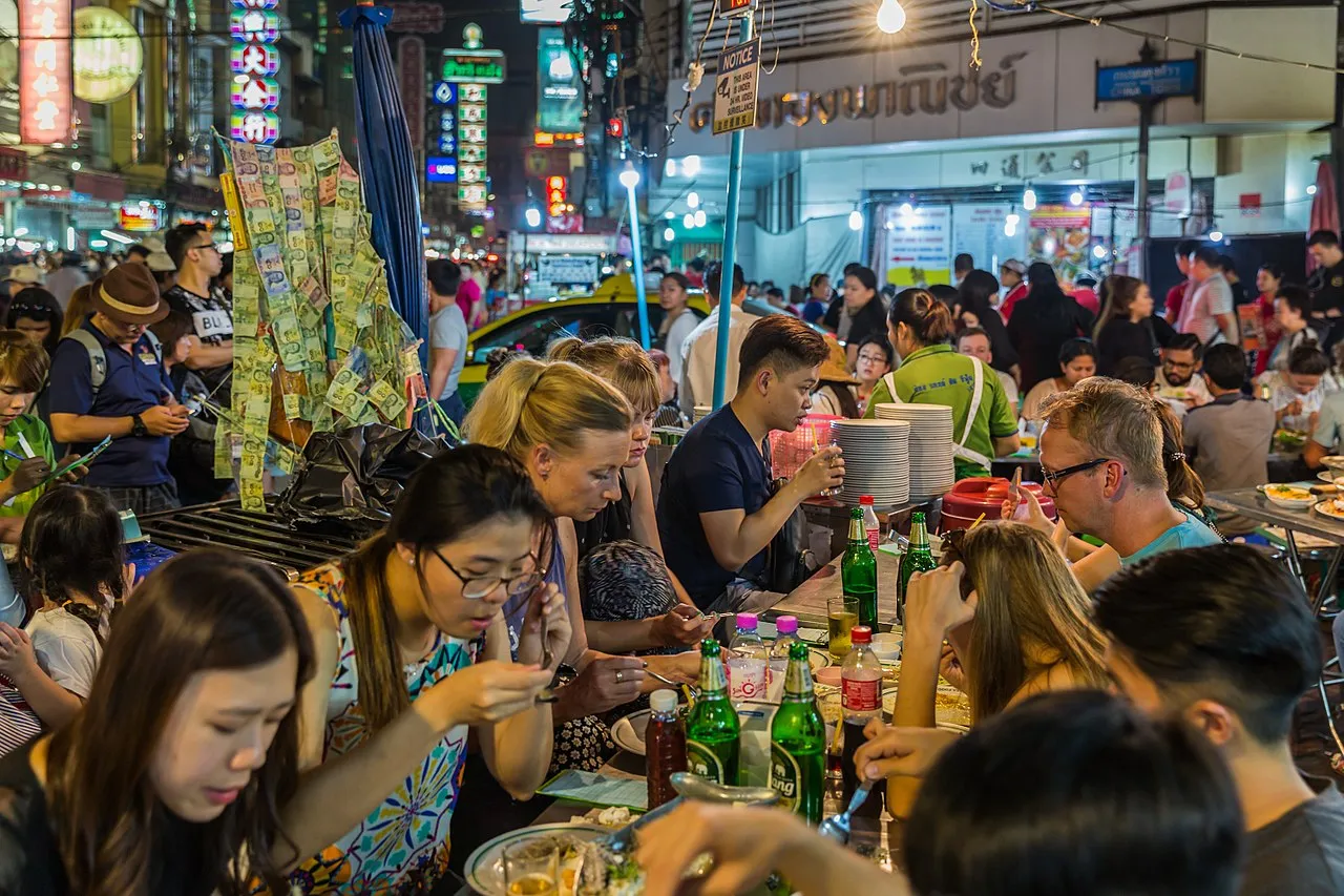 Street restaurant in Chinatown, Bangkok