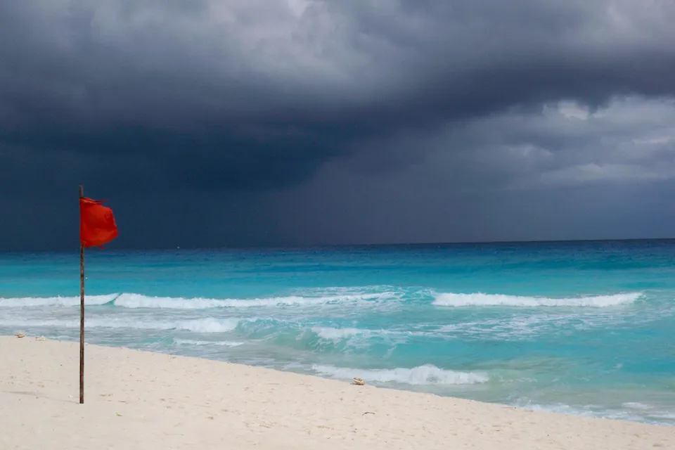 Rough waters and a warning of the incoming storm