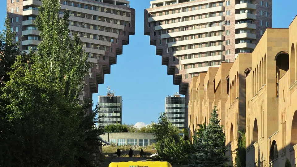 Buildings in Yerevan, Armenia