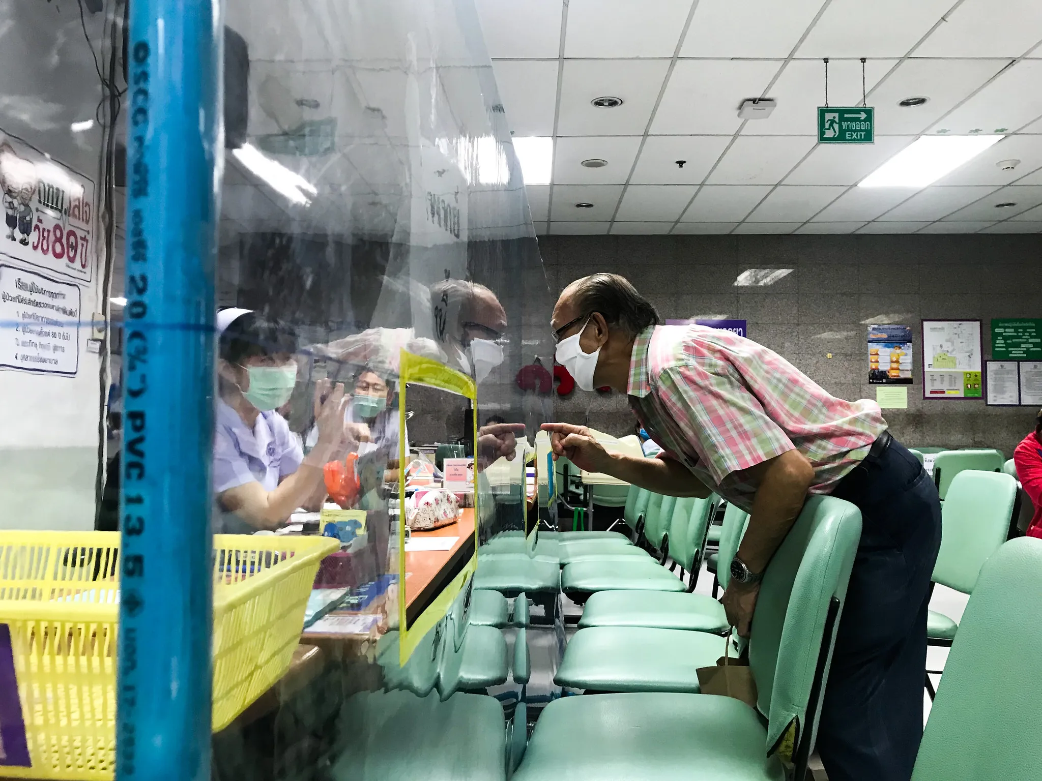 Seating arrangements and measures at Bangkok Hospital during COVID-19 Outbreak