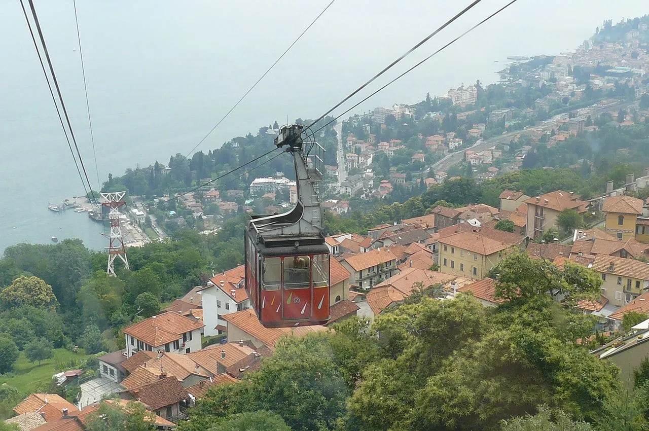 Cable car Funivia Stresa Mottarone in Italy
