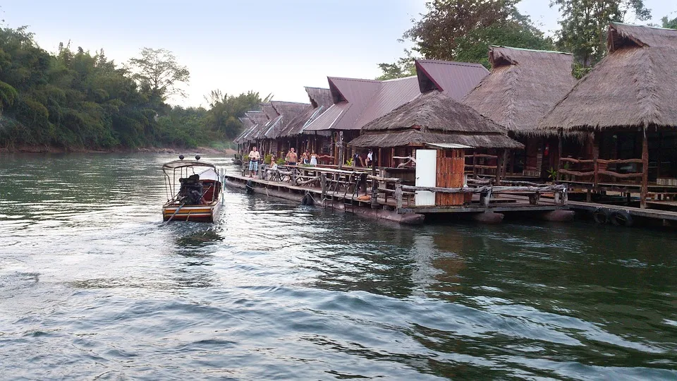 A canal or klong in Thailand