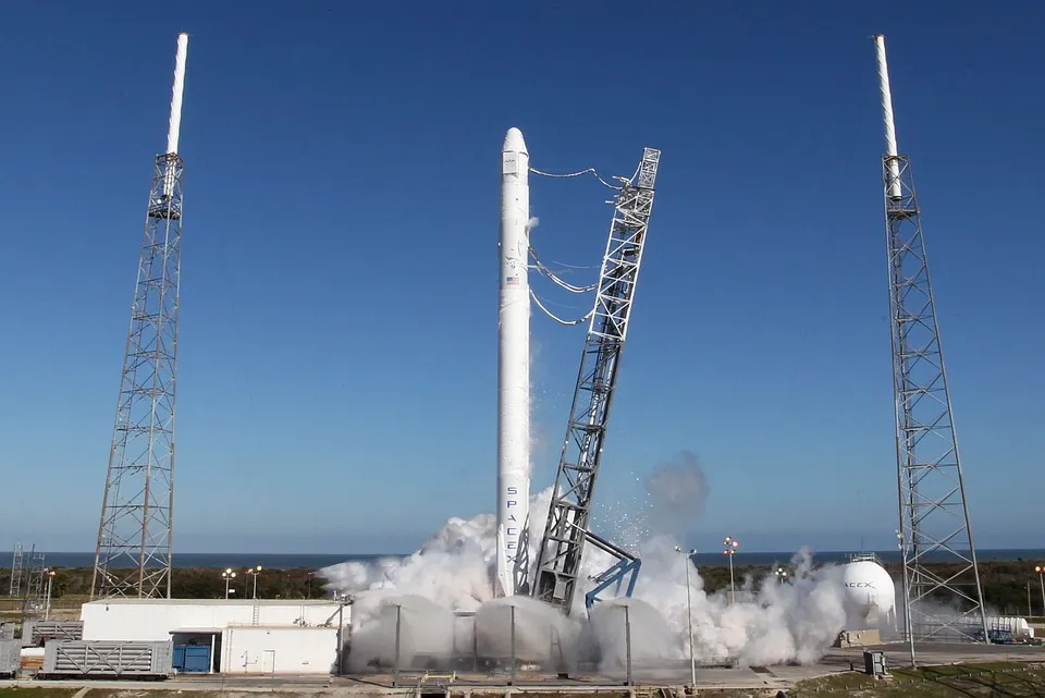 SpaceX rocket launch at Cape Canaveral, Florida