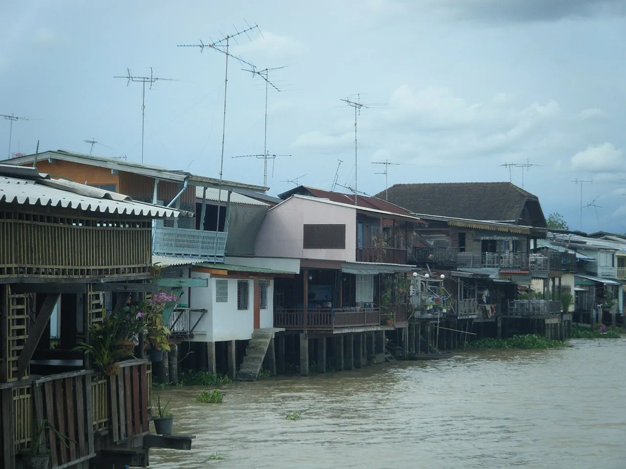 The riverside in Chachoengsao.