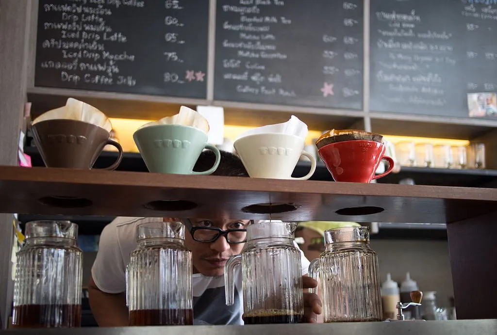 A coffee shop in Bangkok