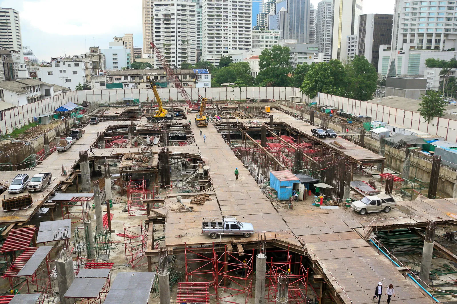 Construction site in Bangkok.