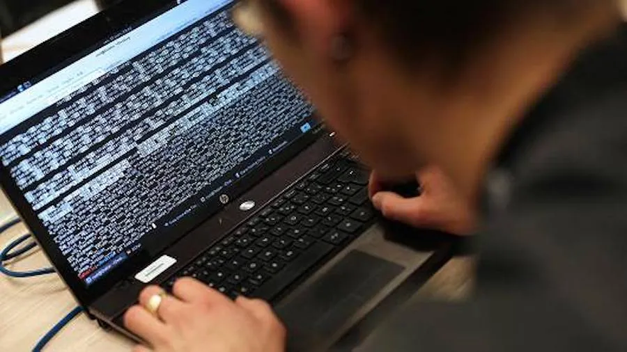 Thai Cyber Police working on a case.